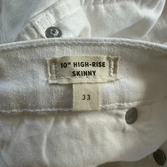 Madewell NWT 10" High-Rise Skinny Crop Jeans: Button-Front Edition - Picture 14 of 16